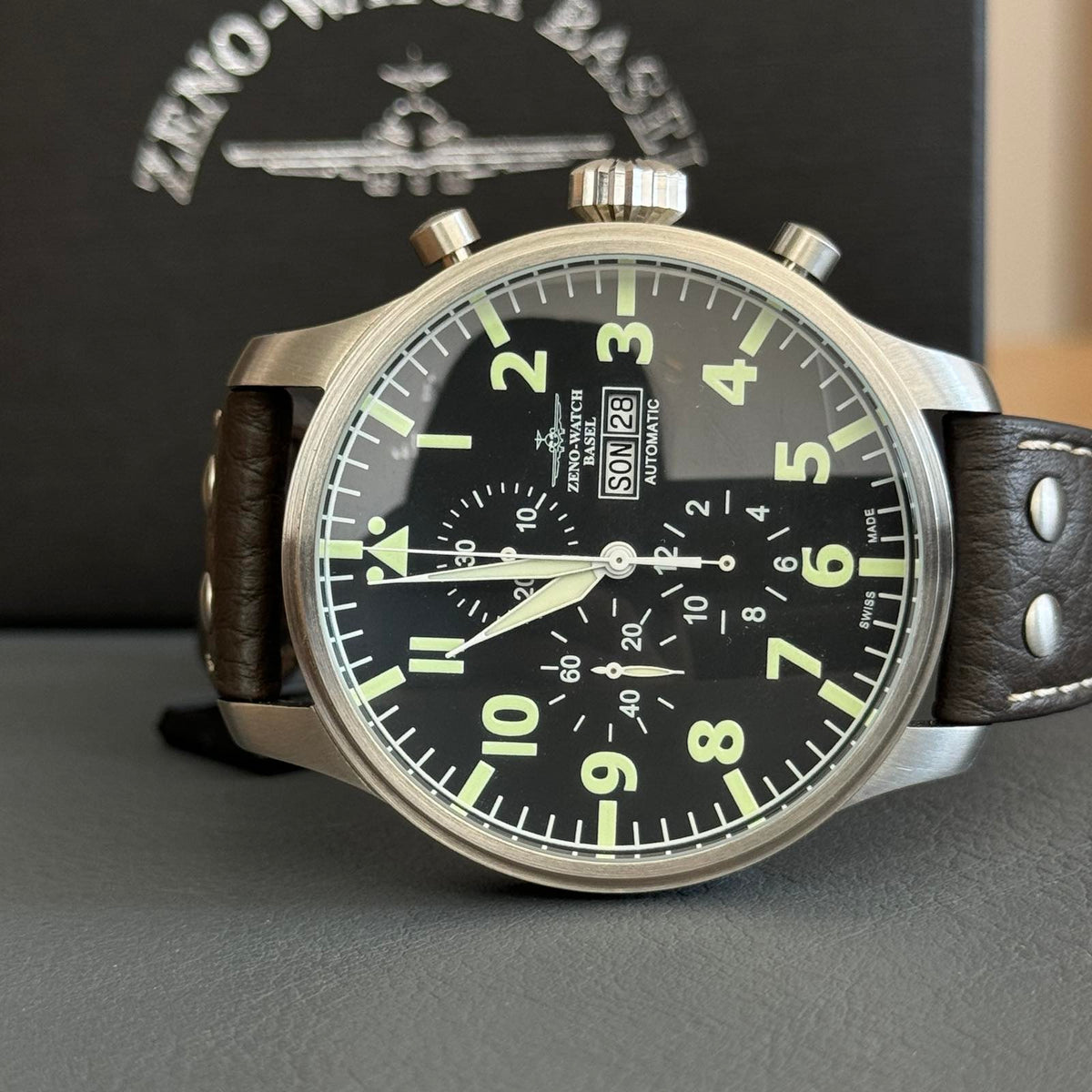 Zeno Watch Giant Pilot Navigator Chronograph