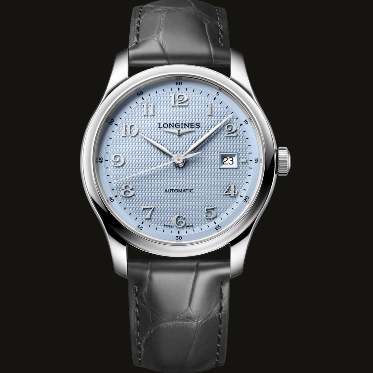 Longines Master Collection 41mm Hellblau Leder