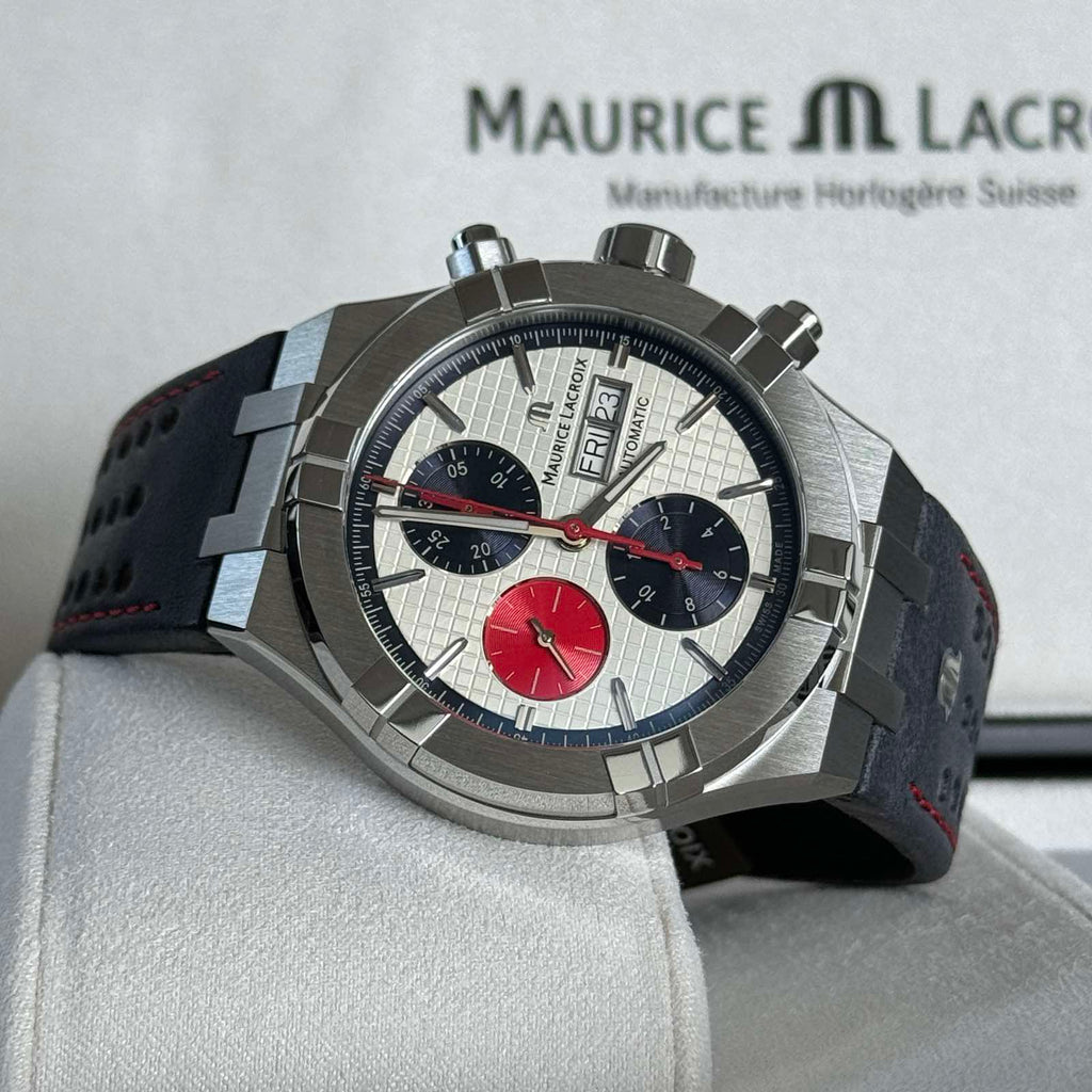 Maurice Lacroix AIKON Automatic White Dial Stainless Chronograph