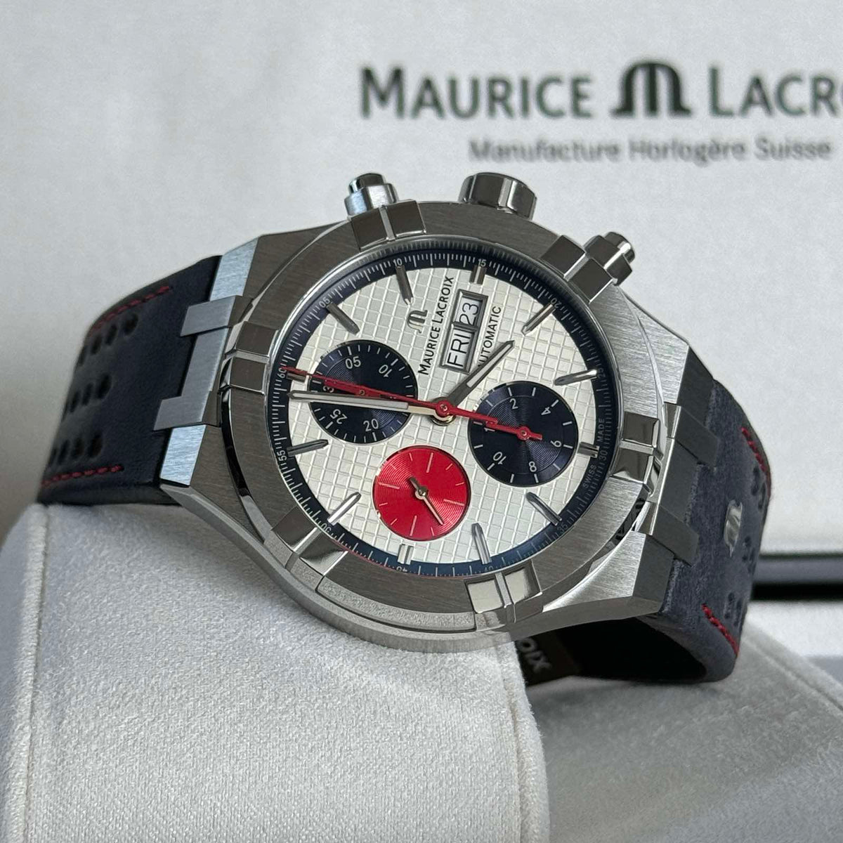 Maurice Lacroix AIKON Automatic White Dial Stainless Chronograph