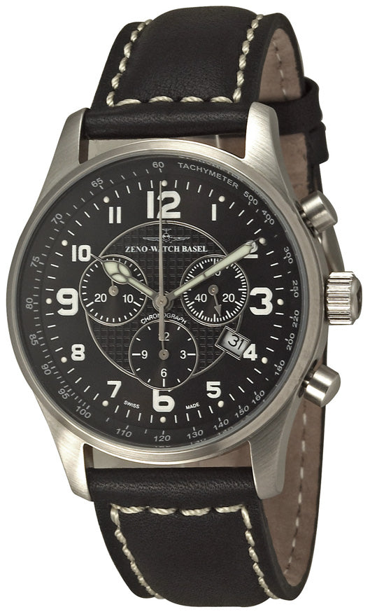 Zeno Watch Tachymeter Quartz Chronograph