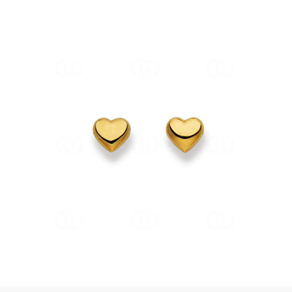 Ohrstecker 750/18 K Gelbgold, Herz