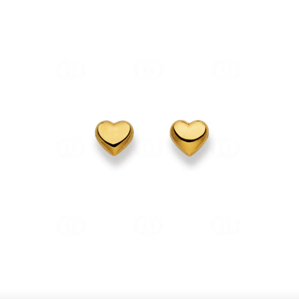 Ohrstecker 750/18 K Gelbgold, Herz