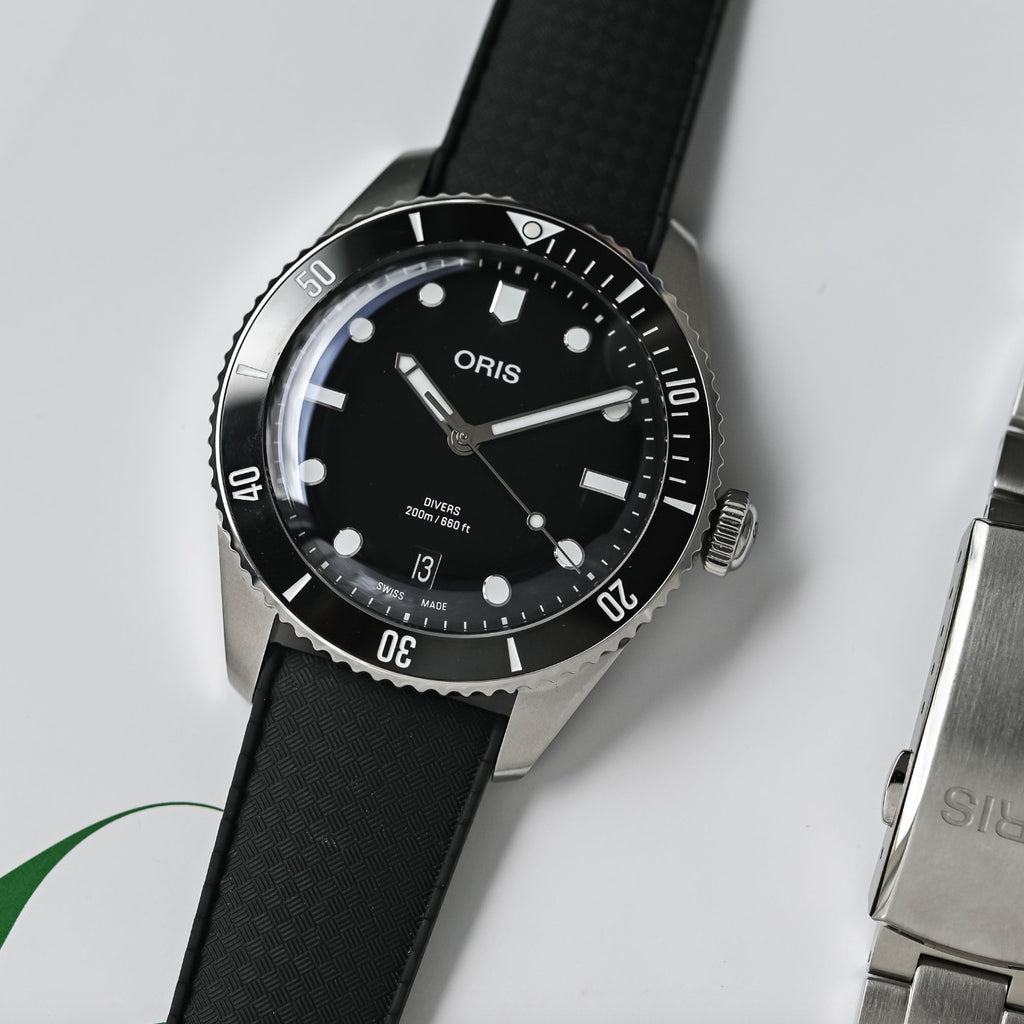 Oris Divers Date 39mm Schwarz