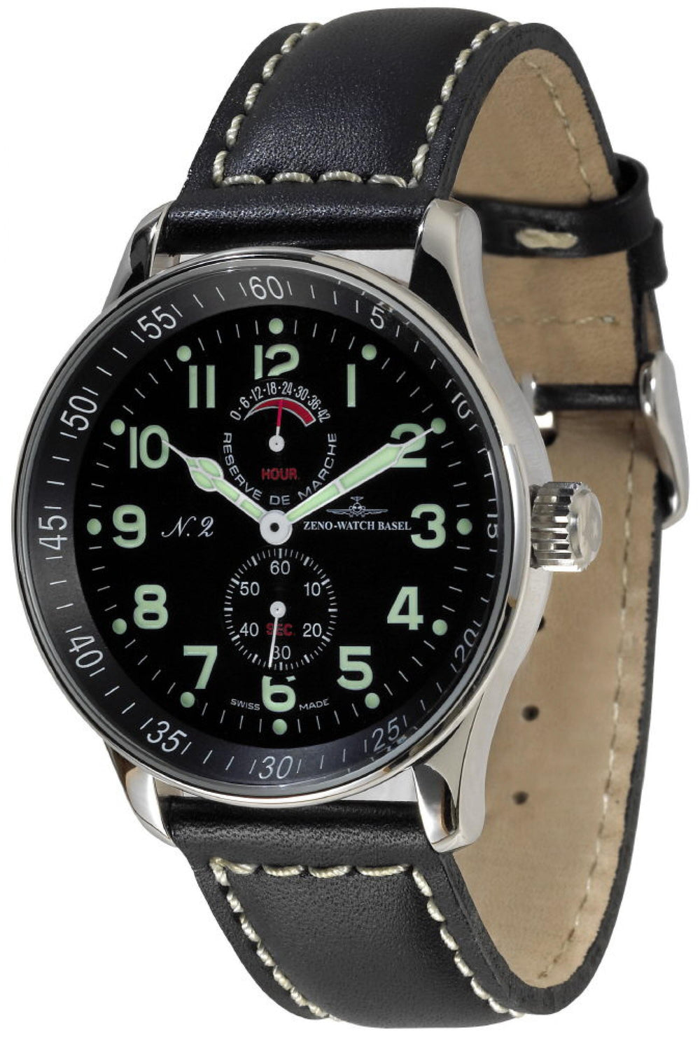 Zeno Watch X-Large Pilot Power Reserve - Limited Edition