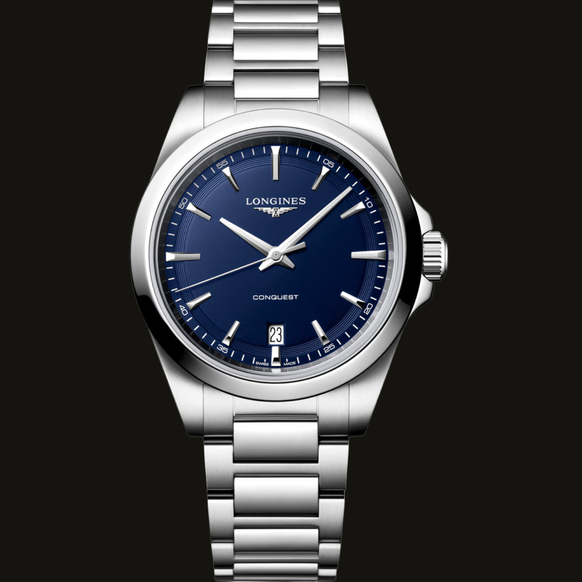 Longines Conquest 38mm Quarz Blau