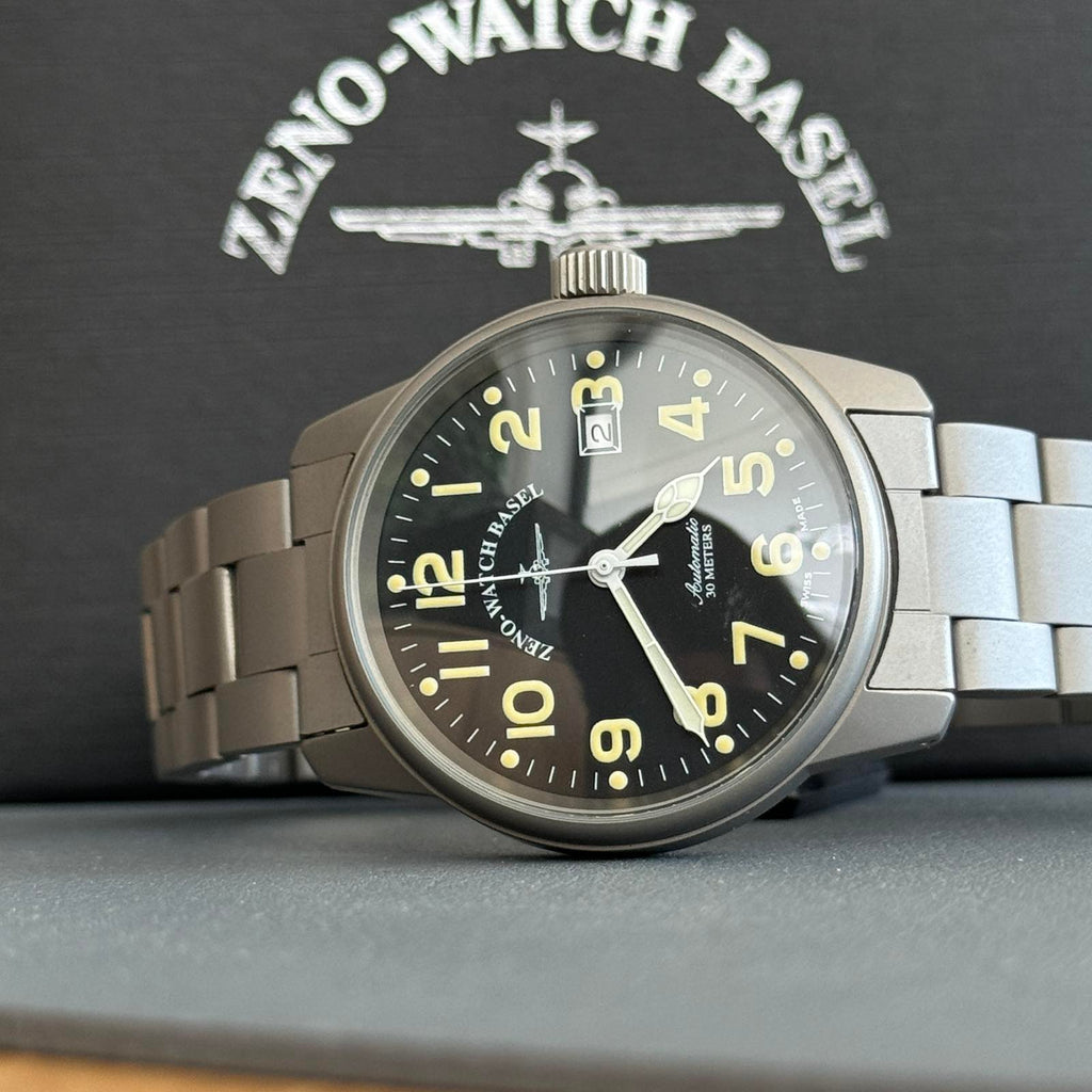 Zeno Watch Classic Titanium Pilot