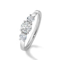 Trilogy Damenring Gold 750 weiss