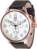 Zeno Watch Super Oversized Chrono Big Date gold plated