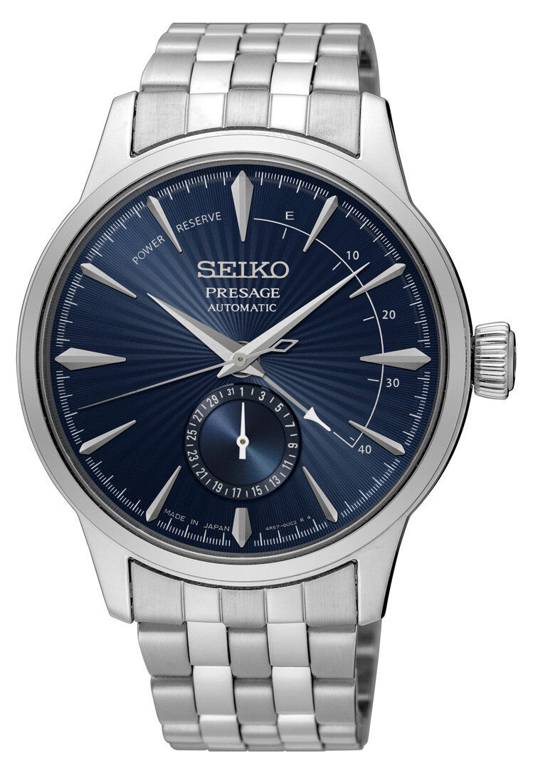 Seiko Presage Automatik Power Reserve Blue Moon Cocktail Time