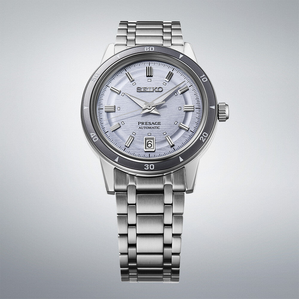 Seiko Presage Style 60's Automatik Silberviolett 39.5mm