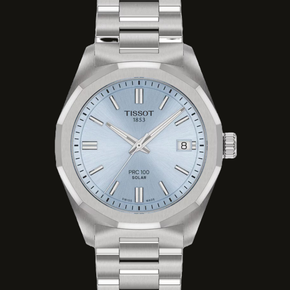Tissot PRC 100 Solar Quartz 34mm Ice Blue