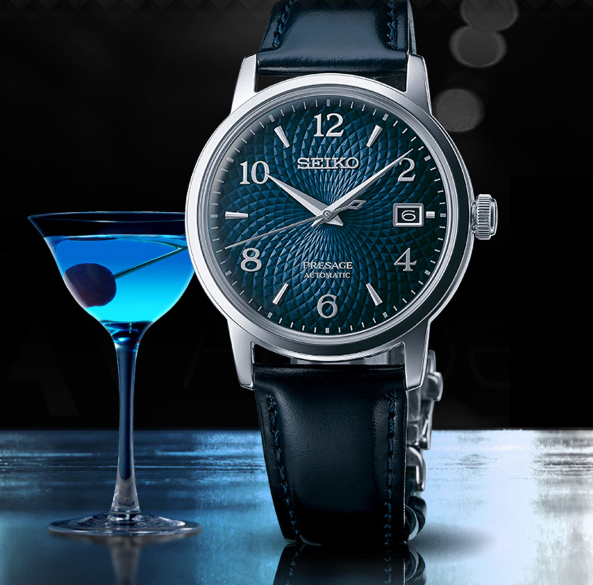 Seiko Presage Automatik Old Clock Cocktail Time