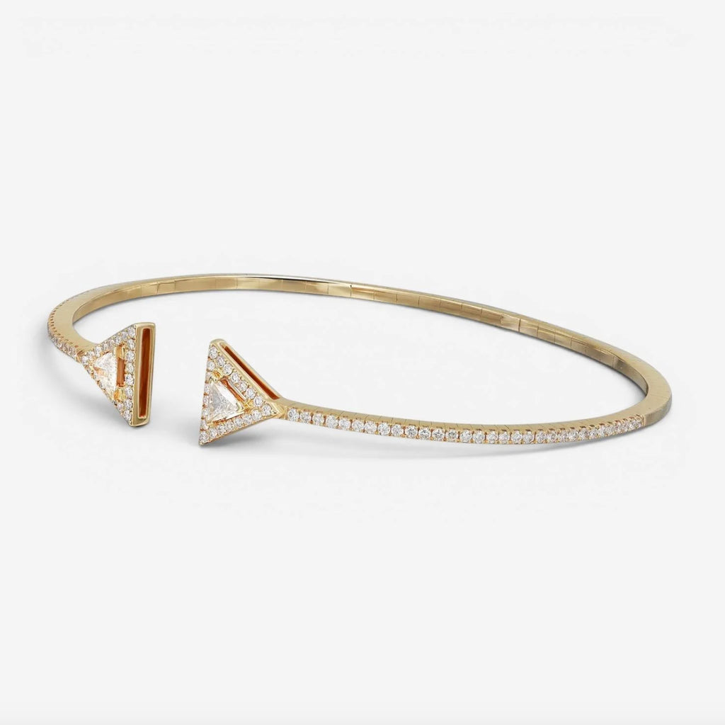 Messika Thea Skinny Armreif aus 18K Gelbgold mit Diamanten