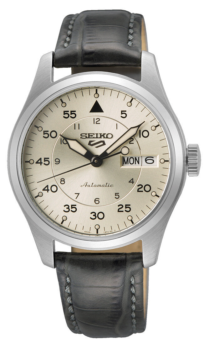 Seiko 5 Sports Automatik Day-Date Grau 36 mm