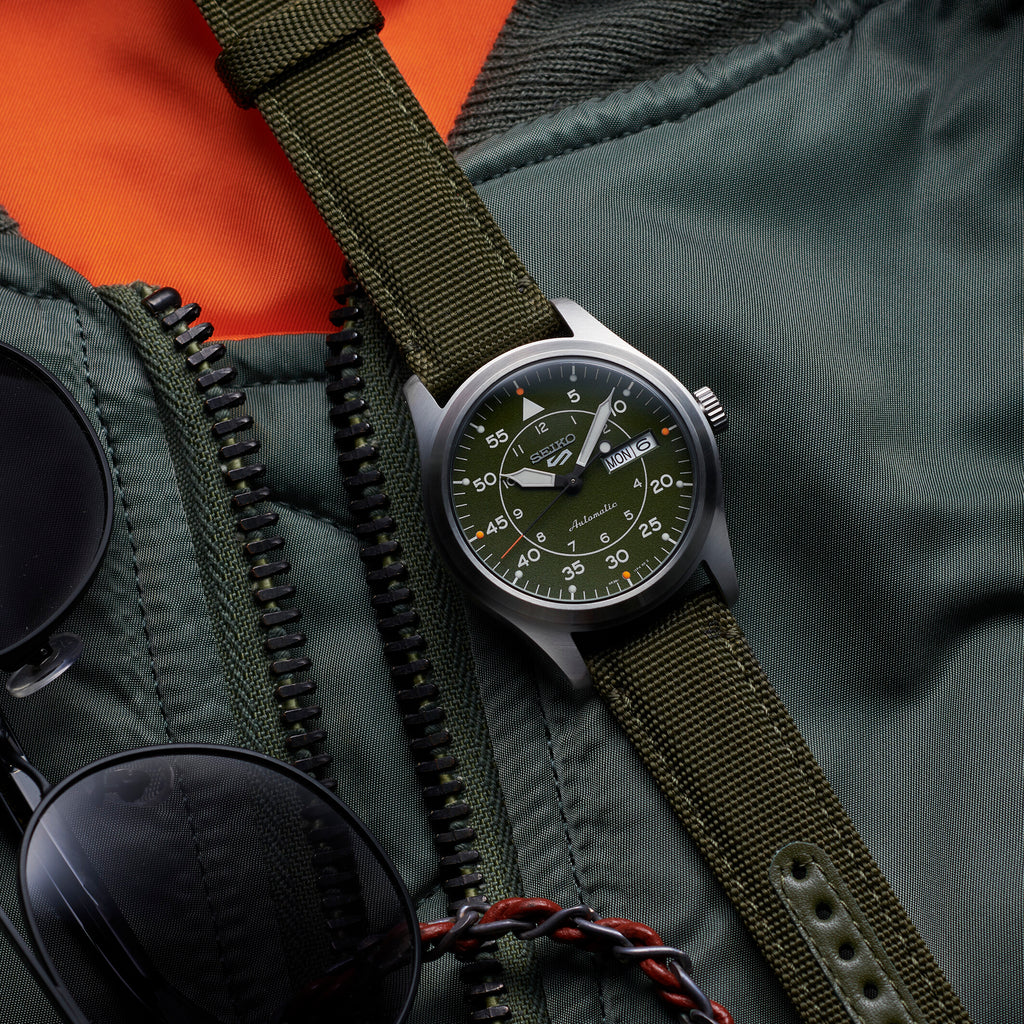 Seiko 5 Sports Automatik Day-Date Grün