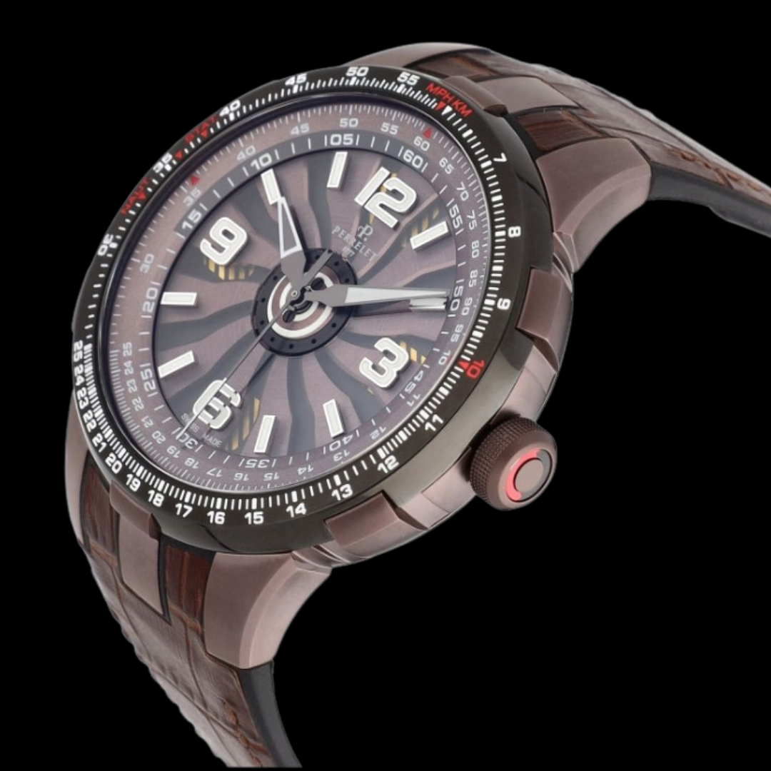 Perrelet Turbine Pilot Grand Raid Stainless Steel Automatic Men's Watch