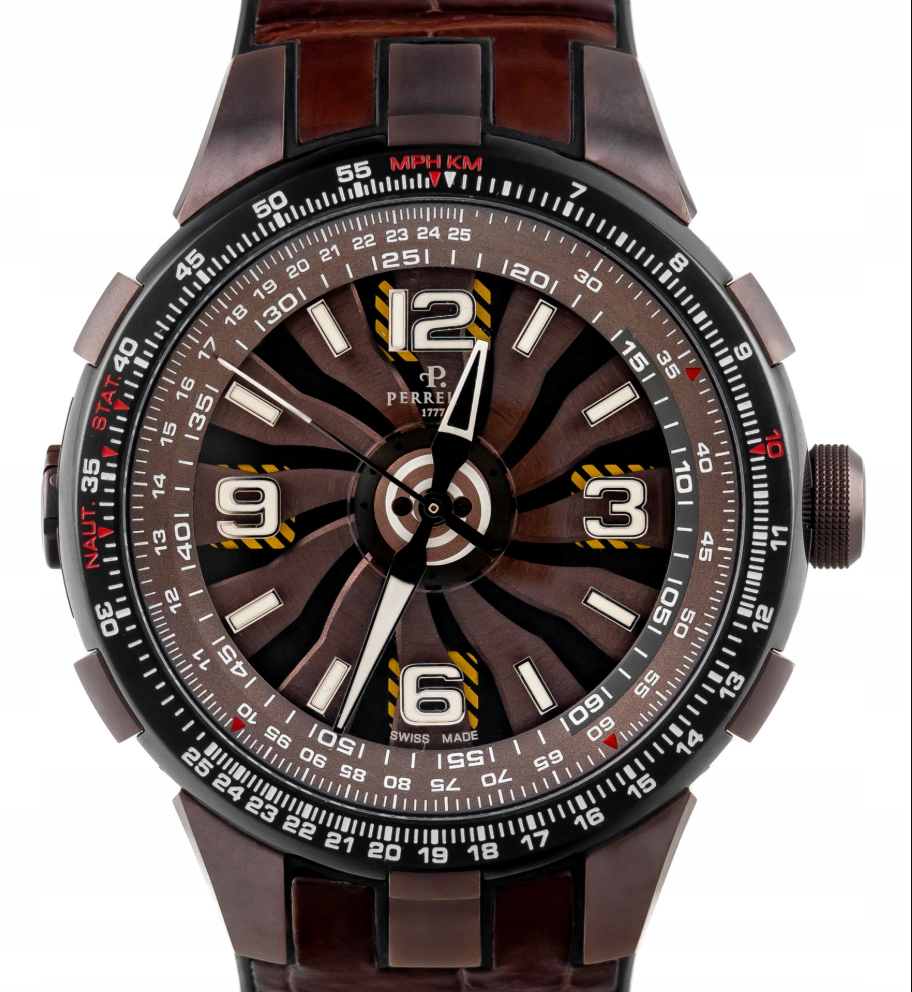 Perrelet Turbine Pilot Grand Raid Stainless Steel Automatic Men's Watch