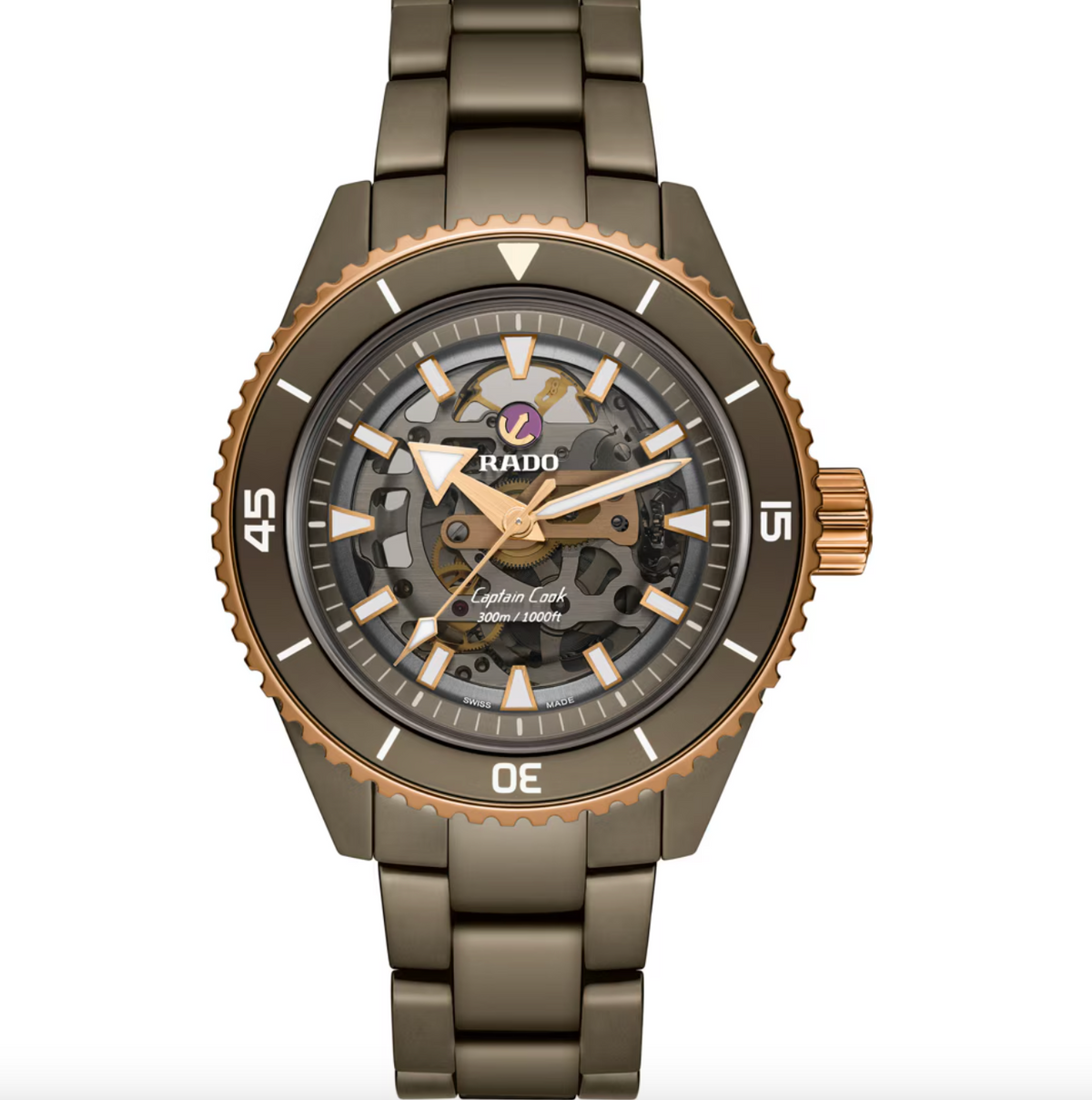 Rado Captain Cook XL High-Tech Ceramic Skeleton