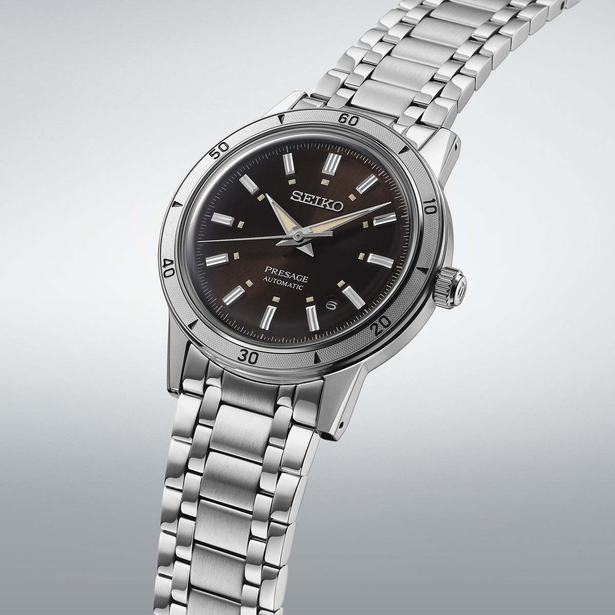 Seiko Presage Style 60's Automatik Braun 39.5mm