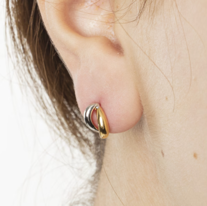 Ohrstecker 750/18 K Bicolor