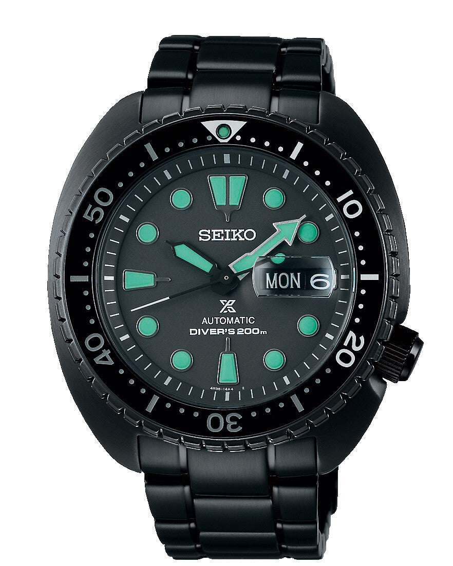 Seiko Prospex Black Series Night Vision Turtle Diver