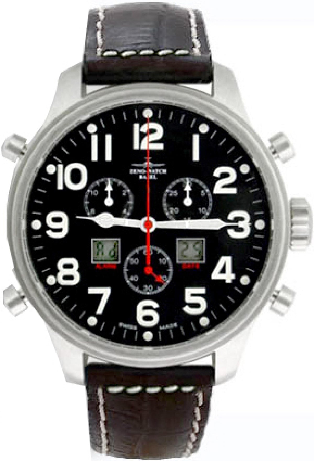 Zeno Watch Oversized Pilot Chrono-Alarm