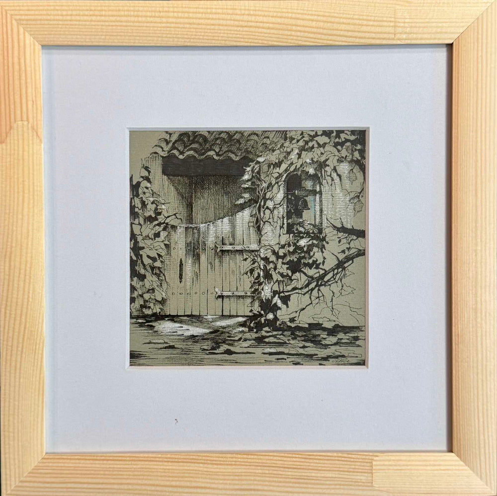 Gemälde "Das Tor der Erinnerung", Grafik, 29 x 29 cm