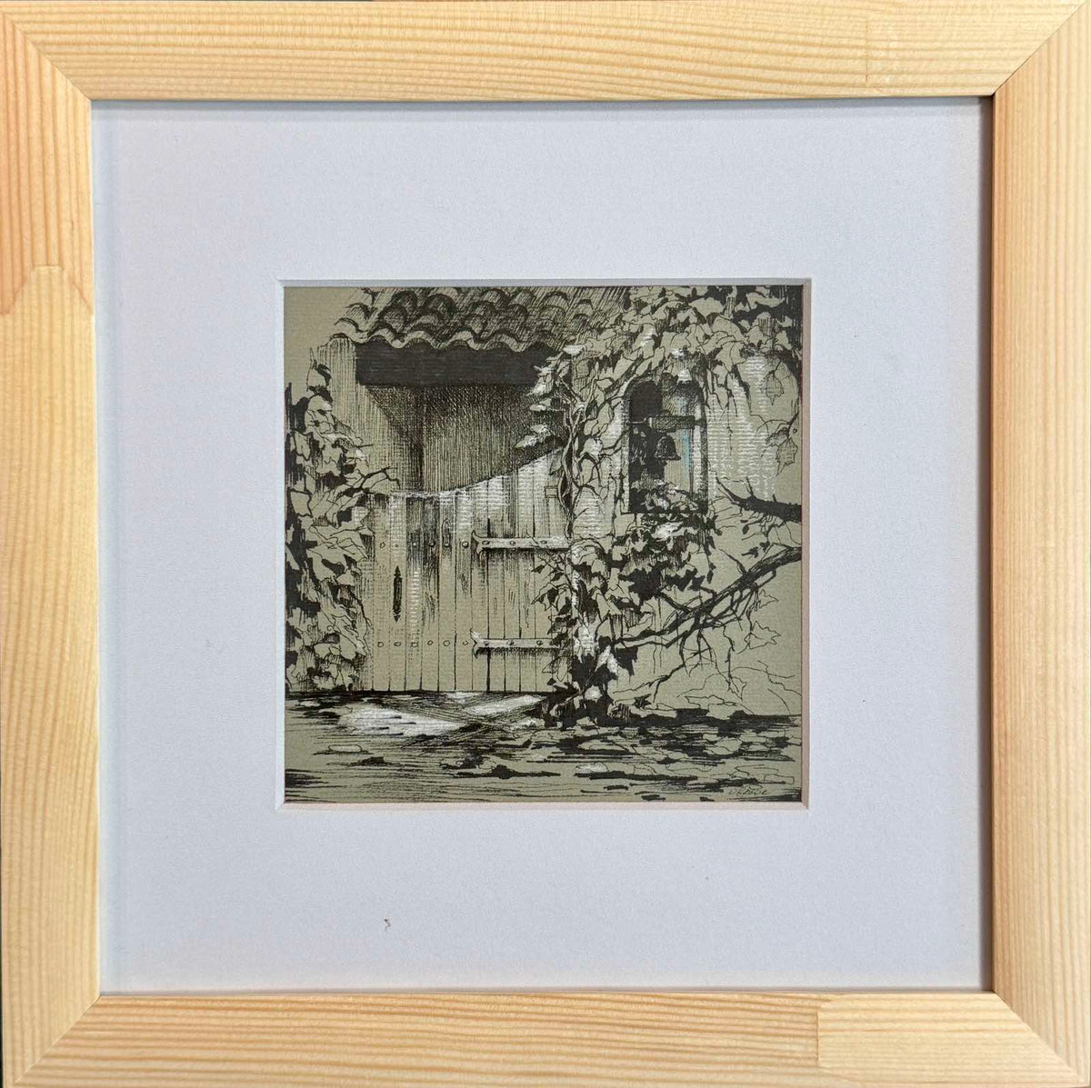 Gemälde "Das Tor der Erinnerung", Grafik, 29 x 29 cm