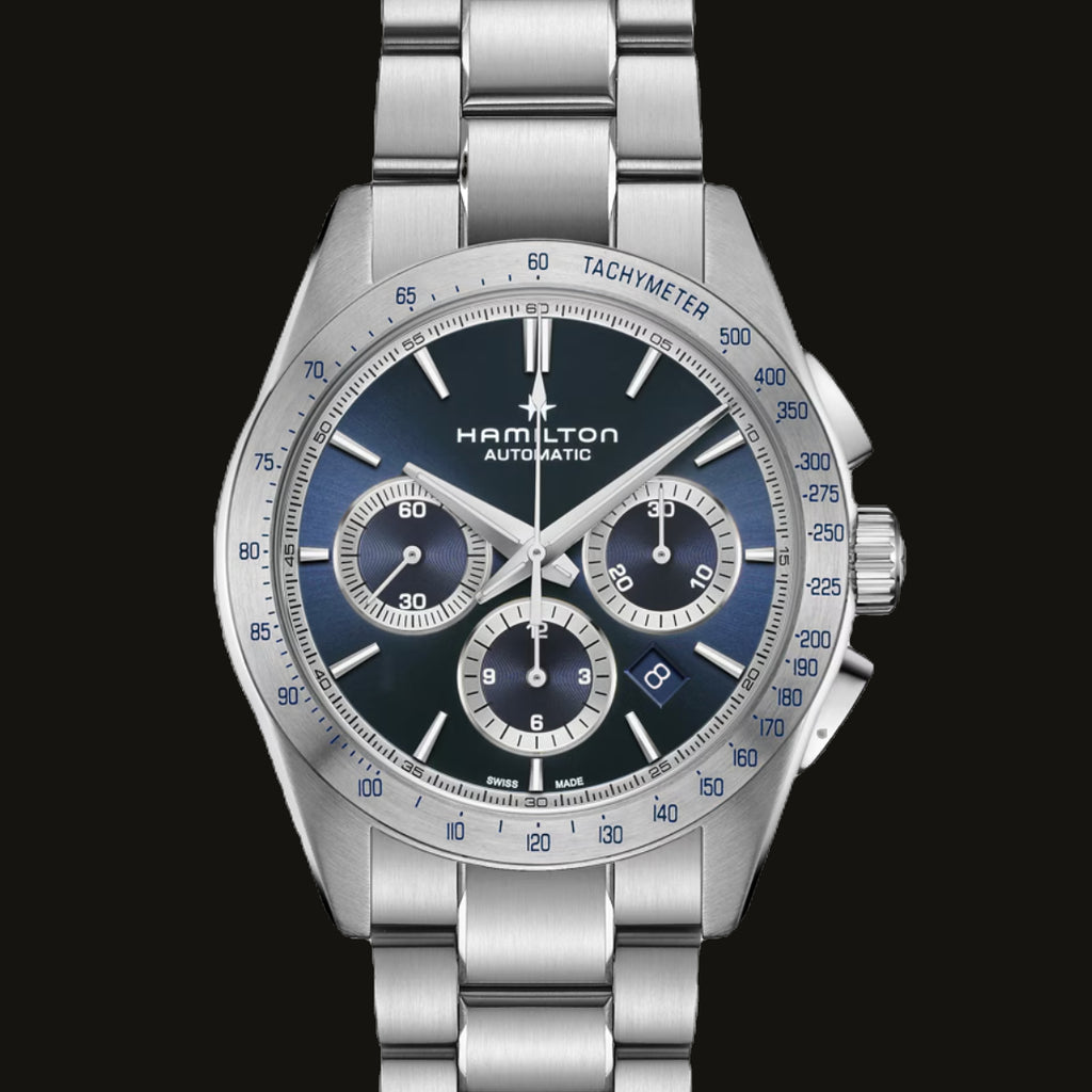 Hamilton Jazzmaster Performer Auto Chrono Dunkelblau 42mm