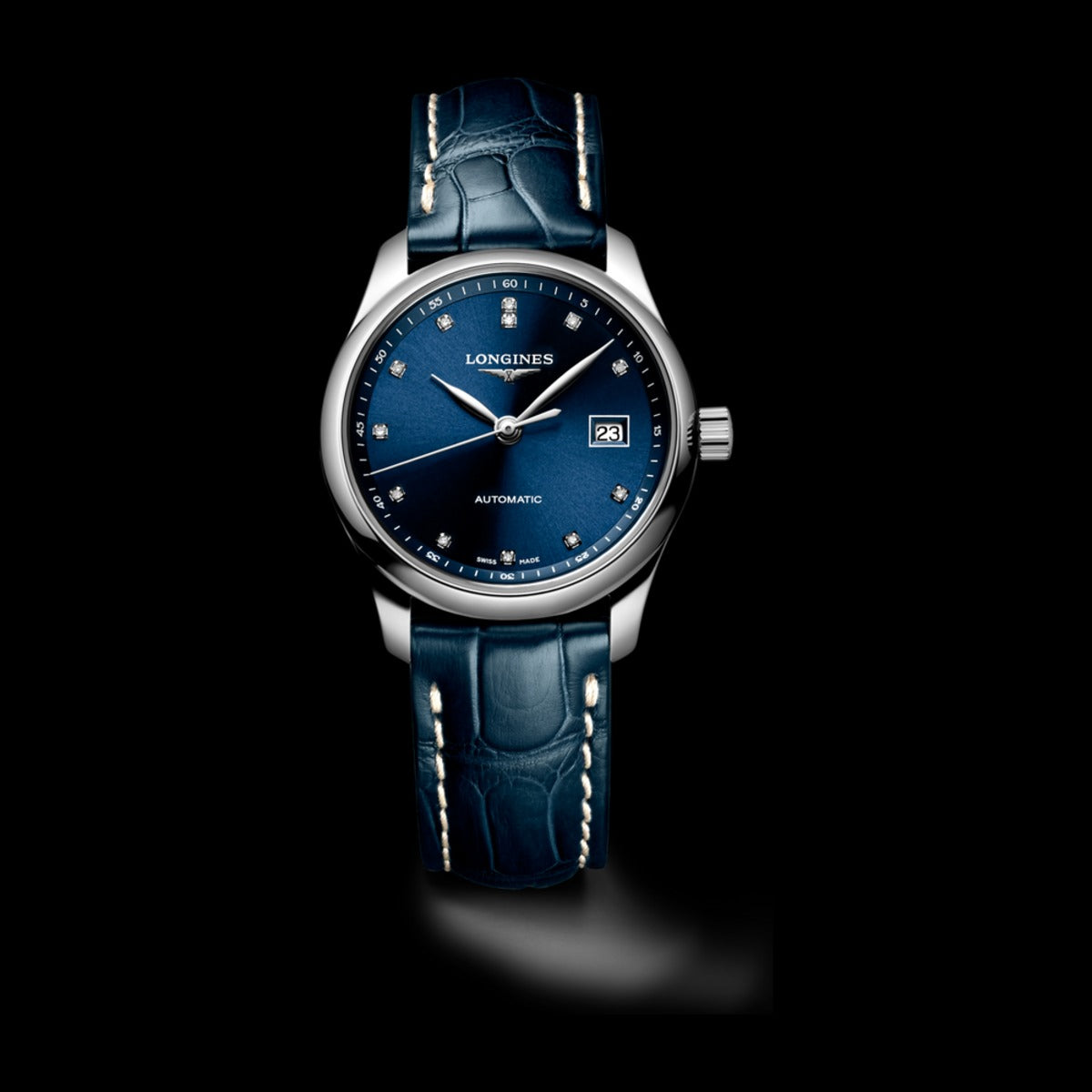 Longines Master Collection 29mm Blau Diamanten L2.257.4.97.0