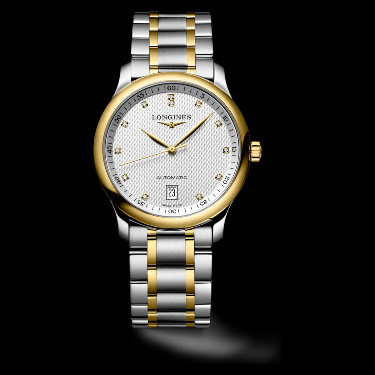 Longines Master Collection 38.5mm Silber Diamanten L2.628.5.77.7