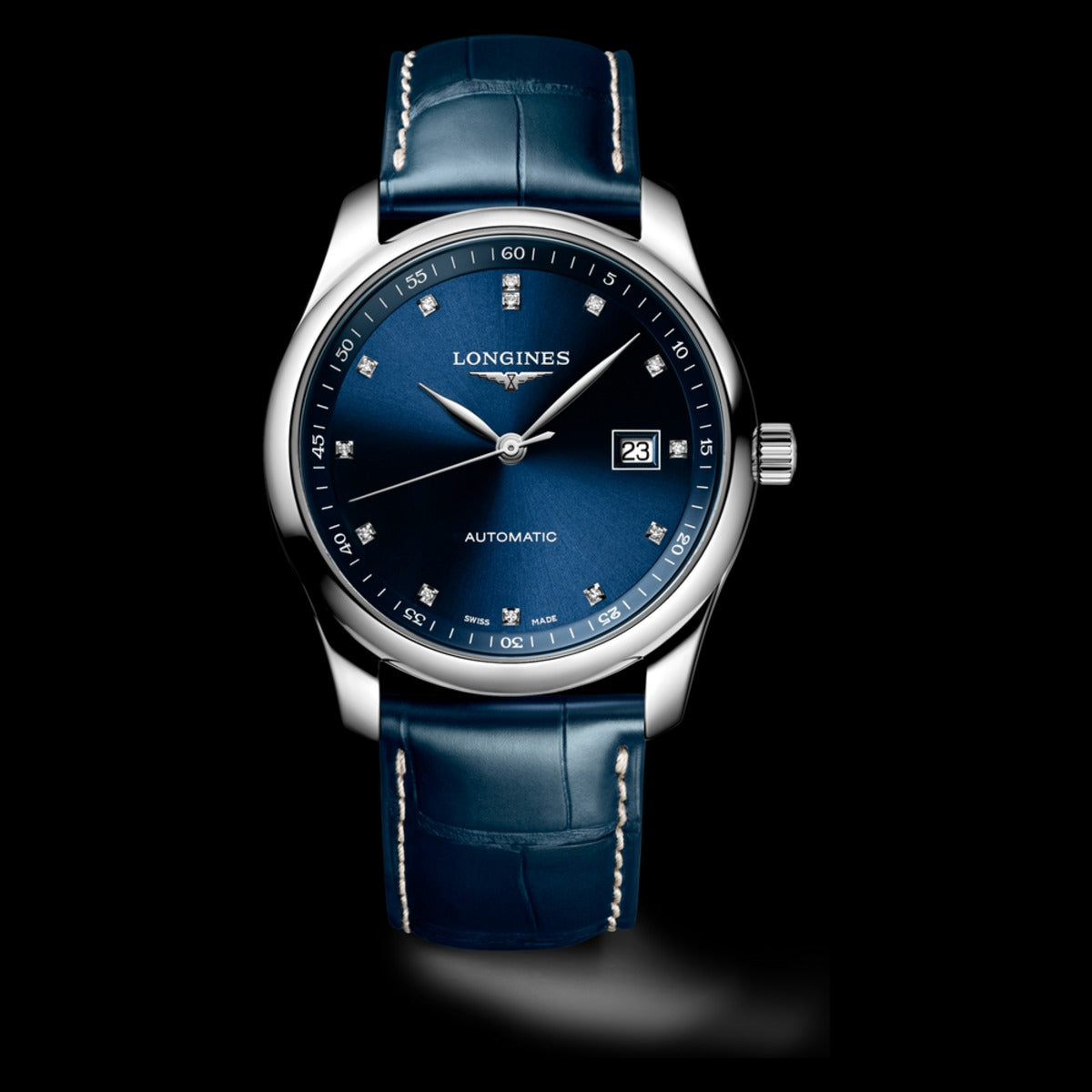 Longines Master Collection 40mm Blau Diamanten L2.793.4.97.0