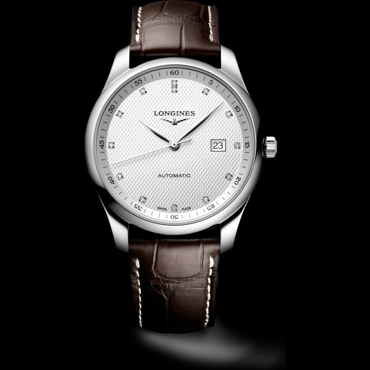Longines Master Collection 42mm Silber Diamanten L2.893.4.77.3