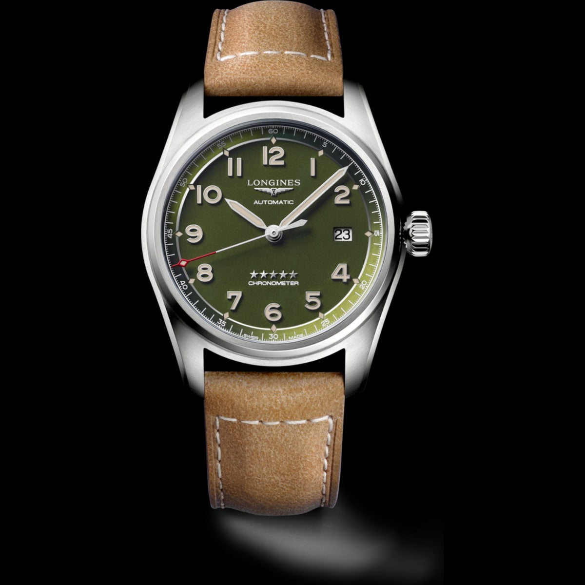 Longines Spirit 40mm Grün L3.810.4.03.2