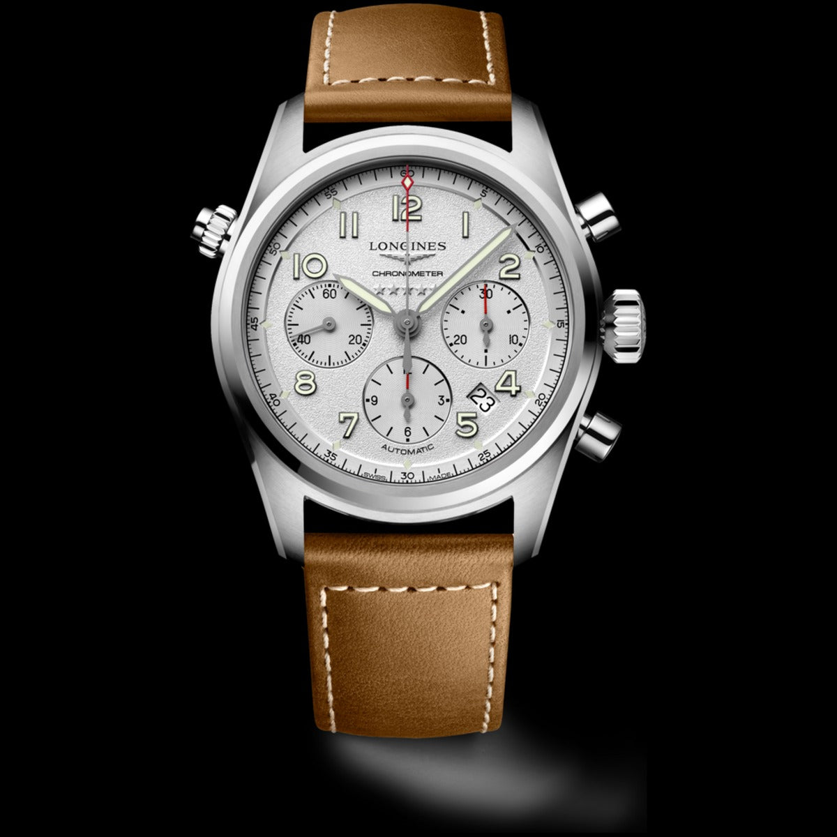 Longines Spirit Chronograph 42mm Silber L3.820.4.73.2