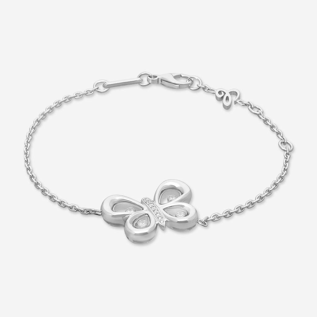 Chopard Happy Diamonds Happy Butterfly Armband 18 Kt Weissgold 85A511-1201